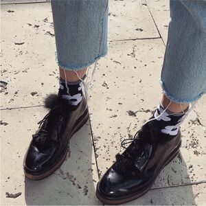 Designer Jean Paul Fortin Black leather loafer shoes